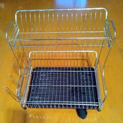 値下げ！引取限定価格☆ニトリ　水切りラック　2段　スチール☆