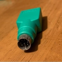 Microsoft マウス変換アダプタ 緑  USB-PS/2変換アダプター グリーン コネクタ マウス用 アダプタ 変換器  の画像