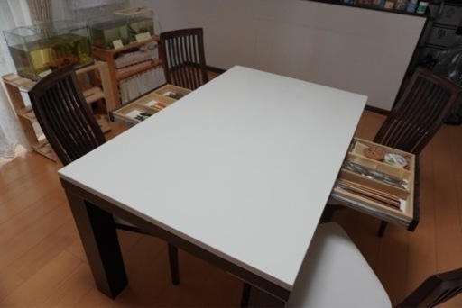 【美品】ダイニングセット　引き出し付き
