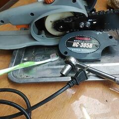 電気チェーンソー中古品④＆新品未使用適合ソーチェーン付きの画像