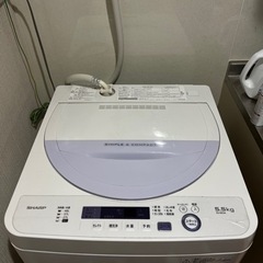 【無料でお譲りします】SHARP洗濯機 5.5㎏の画像