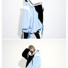 

KMK セパレートロゴ刺繍/レースアップ2WAYリボンナナメ切替ファーもこもこラインスーパービッグセーラーブルゾン

の画像