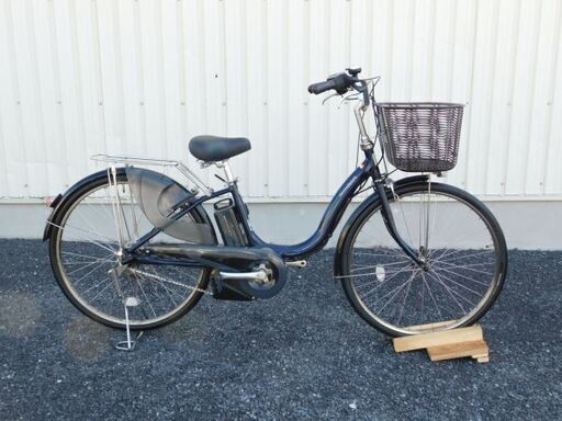 2015年モデル 子供乗せ対応! ヤマハ PAS ナチュラL PA26NL アースブルー 8.7Ah 新品サドルに交換 スイッチカバープレゼント! 車体＆バッテリー極めて良好! 自578