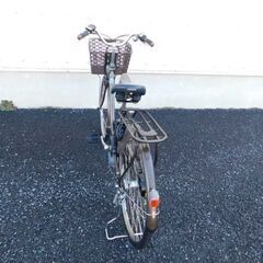 2010 子供乗せ対応 車体＆バッテリー極めて良好! Panasonic リチウムビビDXスペシャルデザイン BE-ENDS633 チョコブラウン 5Ahバッテリー2個付き 車体＆バッテリー極めて良好!　自581の画像