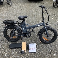 ほぼ新品！折り畳み電動フルアシスト自転車　E-BIKE　モンスタ...