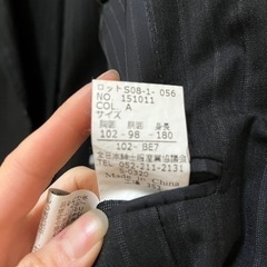 【2着セット】メンズスーツ上下セットの画像