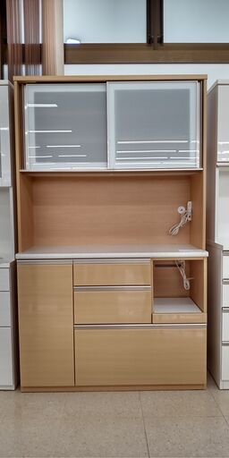 ★ジモティ割あり★ ニトリ レンジボード ベージュ H200.5×D45×W120 クリーニング済み TJ060