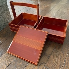 飛騨春慶塗　お重　新品未使用の画像
