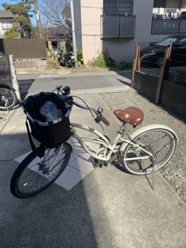 サーフボード用キャリア付き国産自転車