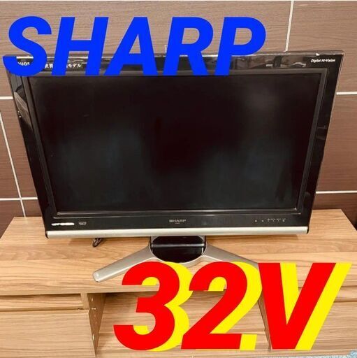 11578 SHARP 液晶カラーテレビ　AQUOS 2007年製 32V 🚗2月18、19日大阪～神戸方面 条件付き配送無料！🚗