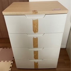 （受渡予定者様決定）ウッドトップチェスト 4段（3月下旬にお渡し希望）