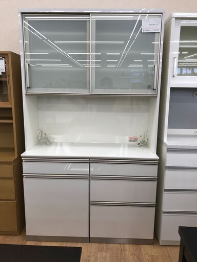 ★ジモティ割あり★ AYANO レンジボード 白 H208×W120×D47 クリーニング済み KJ1446