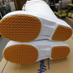 新品！防寒長靴 Sサイズ(23.5-24.0㎝) ホワイト Hyper V Studless 作業用でも使える☆ 滑りにくい＆あったかレインブーツ　西岡店の画像