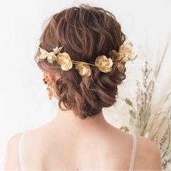JUS T MARRIED ヘアアクセ　ゴールド　結婚式