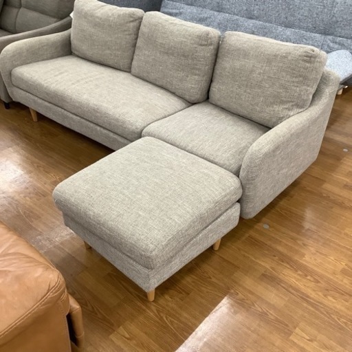 テラソー 3人掛けオットマン付きソファー【トレファク 川越店】