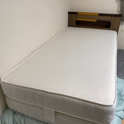 無印良品　高密度ポケットコイルマットレス    洗えるカバーシングル