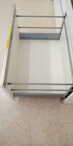 ★ジモティ割あり★  レンジボード 白 H200×D47×W70 クリーニング済み TJ064