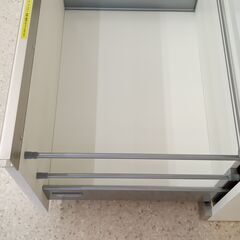 ☆ジモティ割あり☆ レンジボード 白 H200×D47×W70 クリーニング済み TJ064