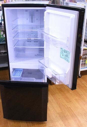 西岡店 冷蔵庫 146L 2020年製 三菱 MR-P15-B1 ブラック 2ドア 100Lクラス ミツビシ MITSUBISHI 一