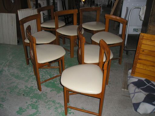 ダイニング椅子　●　椅子8客　●　中古品　【保管　倉庫】