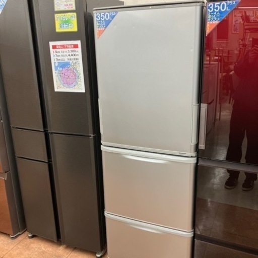 ?人気?2019年製 SHARP 350L冷蔵庫 どっちもドア SJ-W351E シャープ 日本製 6814