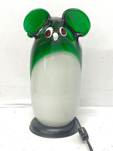 Nachtmann/ナハトマン マウスランプ ドイツ ガラス工芸 テーブルライト テーブルランプ 照明 ネズミ★買取帝国 志木店
