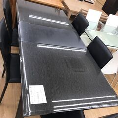 ★ジモティ割あり★ シギヤマ家具 ダイニングセット 黒 H71×W192×D86 クリーニング済み KJ1449