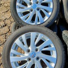 スズキ純正14インチ　14×4.5J 4H100 FR10S 155/65R14 タイヤホイールセットの画像