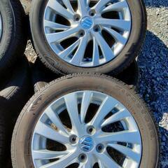 スズキ純正14インチ　14×4.5J 4H100 FR10S 155/65R14 タイヤホイールセットの画像