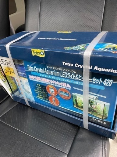 テトラクリスタルアクアリウム、LEDライト＆ヒーターセット