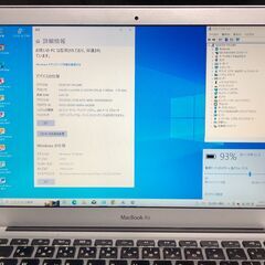 「MacBook Air 13インチ Mid 2011 MC966J/A」MacOS(Mojave)＆Office2019とWin10 Home＆Office2010もインストール済で選択起動可能 / 小型軽量薄型モバイルノートPC / Core i5 / SSD-256GB / メモリーは４GB / Webカメラ / Bluetooth / 無線LAN / バッテリー使用可 / 箱入中古品の画像