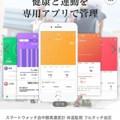 【お取引先決まりました】スマートウォッチ｜血圧・血中酸素・心拍数などの画像