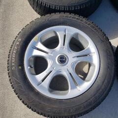 残溝8mm 状態良好 スタッドレスタイヤ ブリヂストン BLIZZAK REVO 2 205/65R16 16インチ
4本セット ホイール VAGGIO 16×7Jの画像