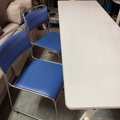 [KOKUYOスタッキングチェア4脚]リサイクルショップヘルプの画像