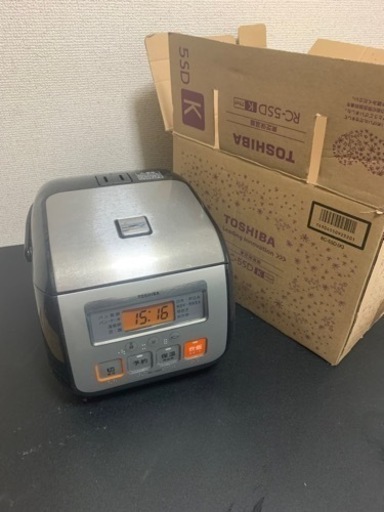 美品！！【TOSHIBA】炊飯器　三合炊き　パン醗酵、パン、ケーキ、温泉卵、豆腐も作れます。