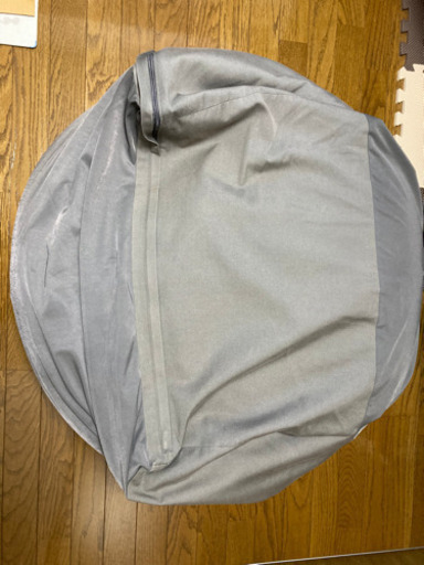 無印良品　人をダメにするソファ　グレー