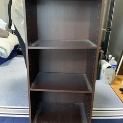 カラーボックス 3段 茶色