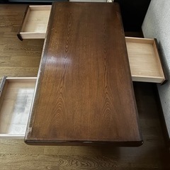 アジアンテイストな座卓　引き出し付　2.3日中限定