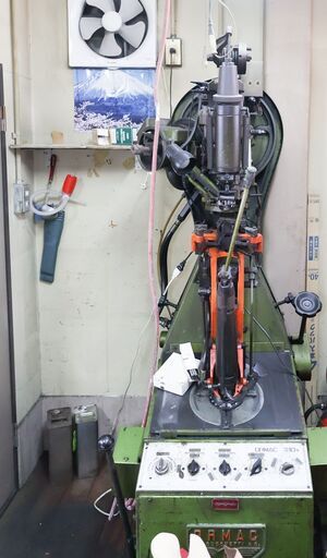値下げ！200V　靴作成機械　動きます　大阪市　引取限定　ORMAC　740S