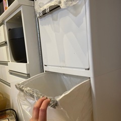 お譲り先決定…3段ゴミ箱　白(4/5〜4/7お渡し)の画像