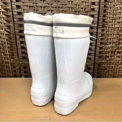 新品! 防寒長靴 ホワイト/白 Sサイズ(23.5-24.0cm) 滑りにくい＆あったかレインブーツ Hyper V Studless(ハイパーVスタッドレス) ☆ 札幌市白石区 白石店の画像
