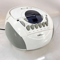 CDラジカセ カネヨウ CDB-07W オーディオ機器 ホワイト...