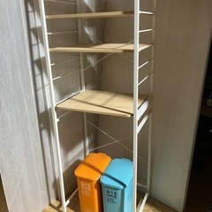 市内配送無料！ キッチンシェルフ RISU ダストボックス 3点...
