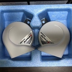 開封未使用品　車用　ミツバ アルファーII ホーン ホワイトの画像