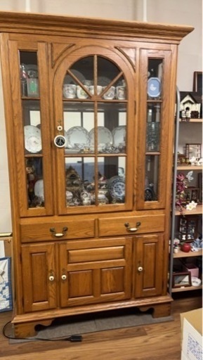 KELLER社製アメリカンカントリー調キャビネットオーク材