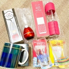 コップ グラス ウォーターボトル ランプ