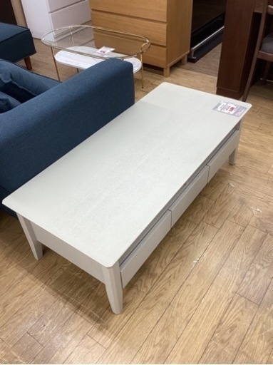 KB-50【新入荷　リサイクル品】ニトリ　ロレイン4 センターテーブル　白系
