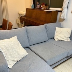 IKEAソファグレー無料