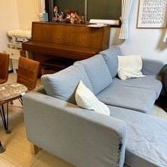 IKEAソファグレー無料の画像