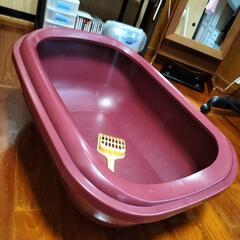 猫のエサ、トイレ、自動給餌器、移動用ゲージの画像